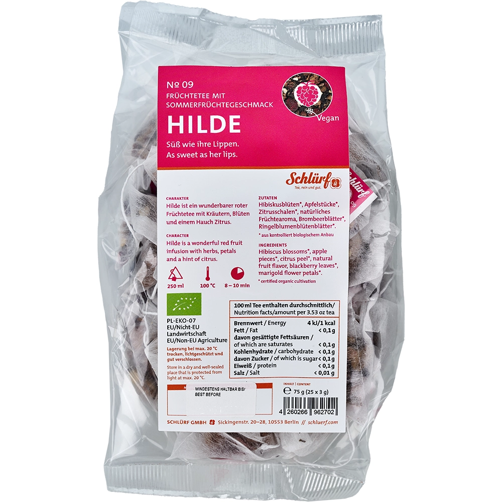 Schlürf - Tüüten - №09 BIO Früchtetee "Hilde" (25er)