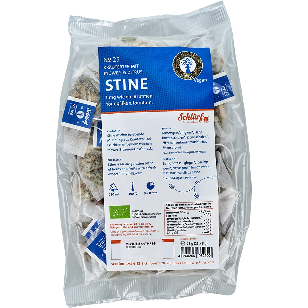 Schlürf - Tüüten - №25 BIO Kräutertee "Stine" (25er)