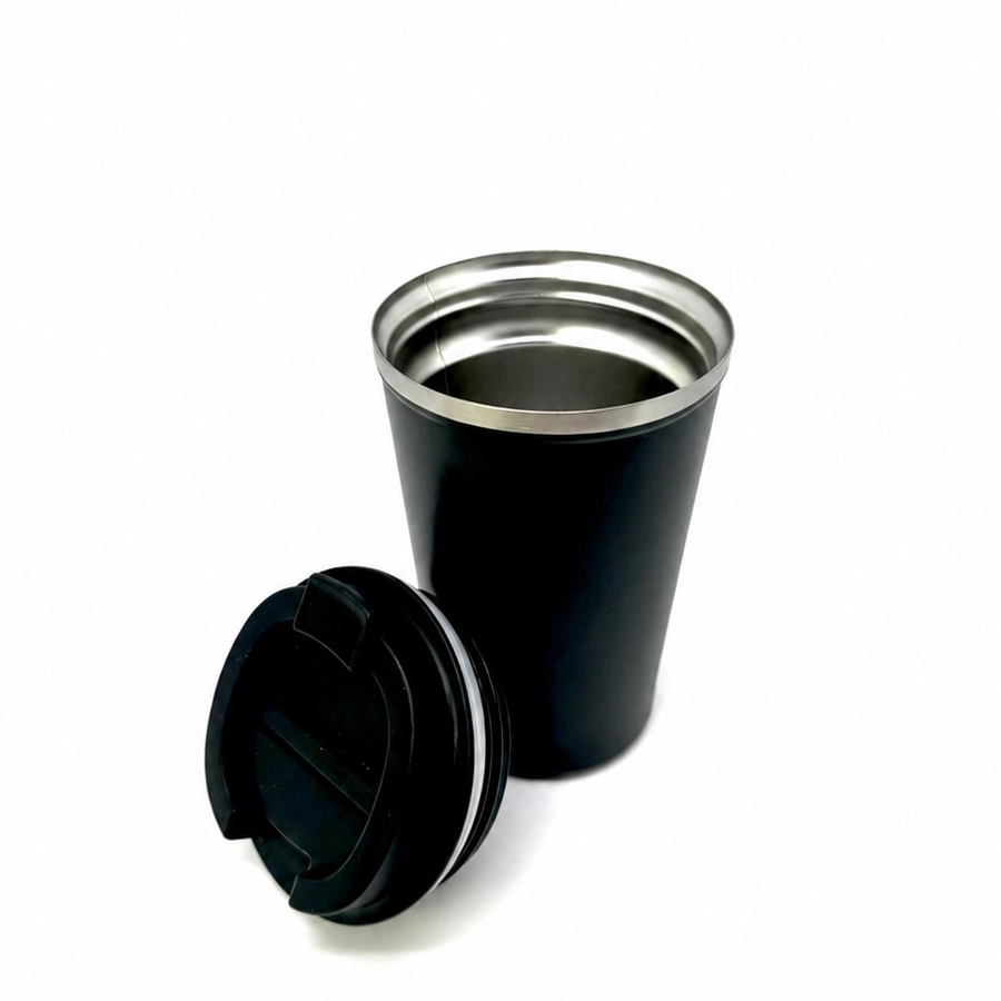 Thermo-Edelstahlbecher Mexiko 380 ml mit Schraubdeckel | Isolierter Kaffeebecher...