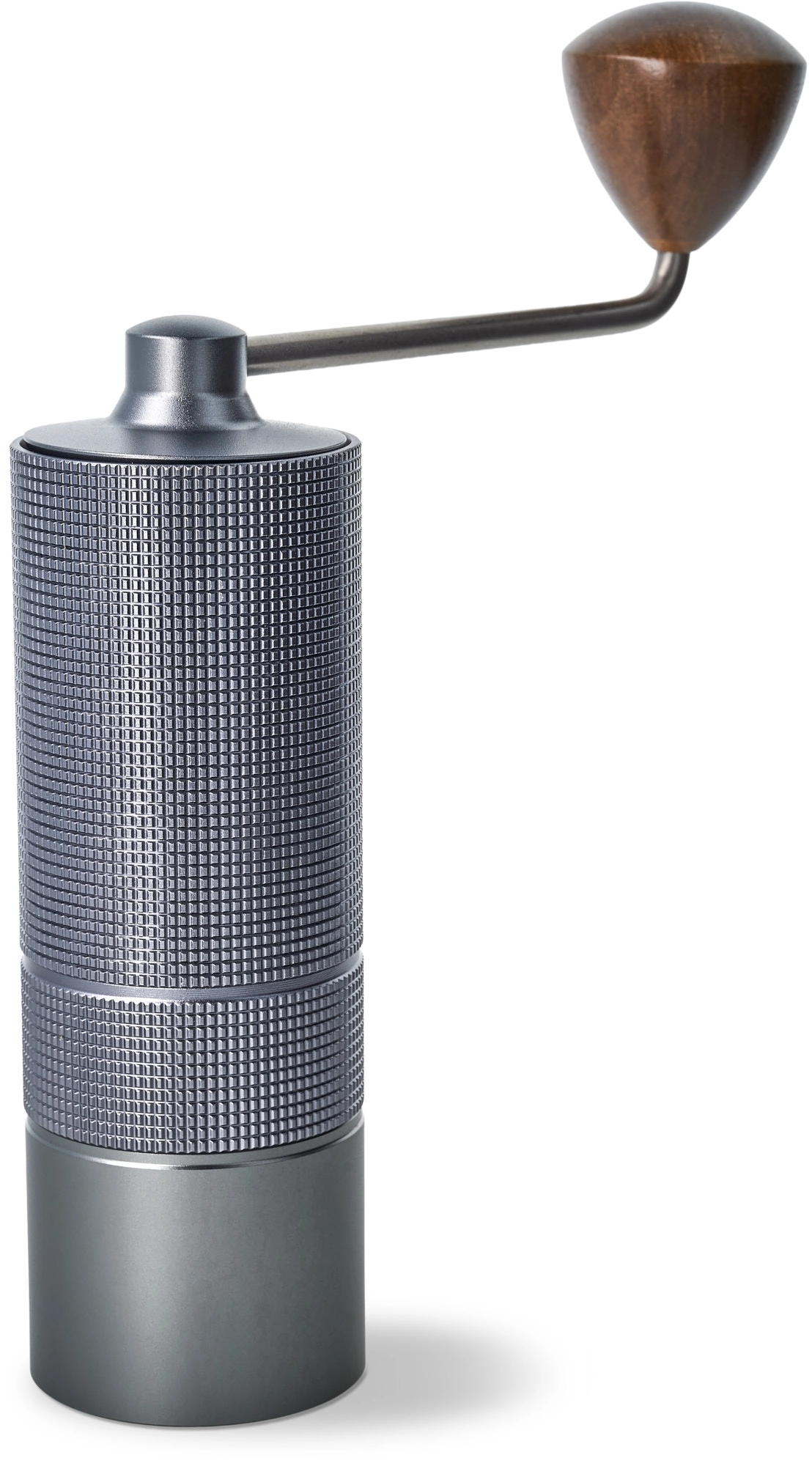 Kaffee-Handmühle Brasilien, Keramik-Mahlwerk für 20g Bohnen, silber