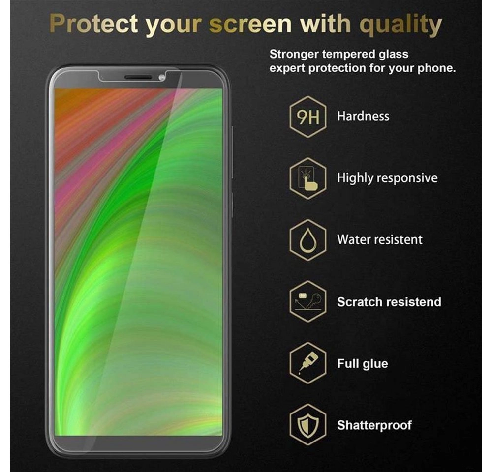 Cadorabo Panzer Folie für HTC Desire 12 PLUS Schutzfolie in KRISTALL KLAR Gehärtetes (Tempered) Display-Schutzglas in 9H Härte mit 3D Touch Kompatibilität