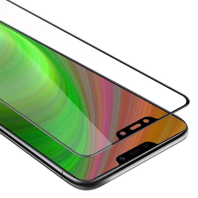 Cadorabo Vollbild Panzer Folie für Vivo Y83 Schutzfolie in TRANSPARENT mit SCHWARZ Gehärtetes (Tempered) Display-Schutzglas in 9H Härte mit 3D Touch Kompatibilität