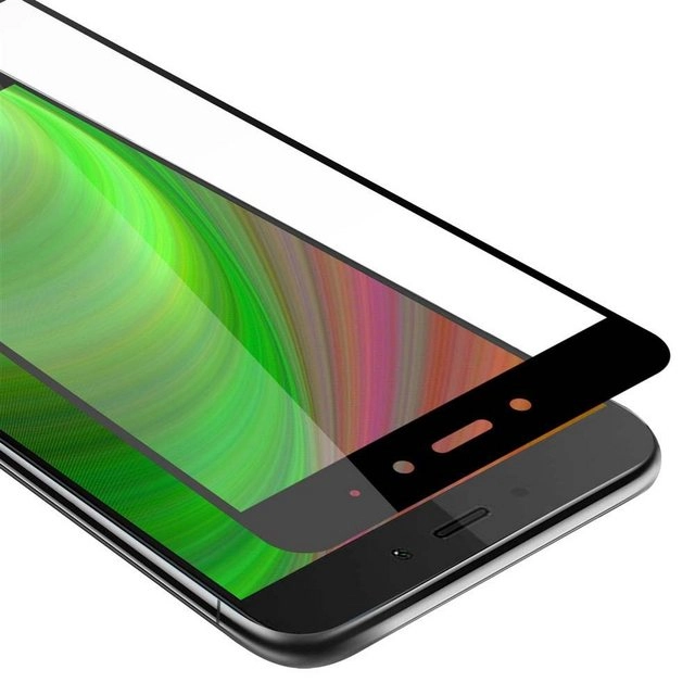 Cadorabo Vollbild Panzer Folie für Xiaomi RedMi NOTE 4 Schutzfolie in TRANSPARENT mit SCHWARZ Gehärtetes (Tempered) Display-Schutzglas in 9H Härte mit 3D Touch Kompatibilität