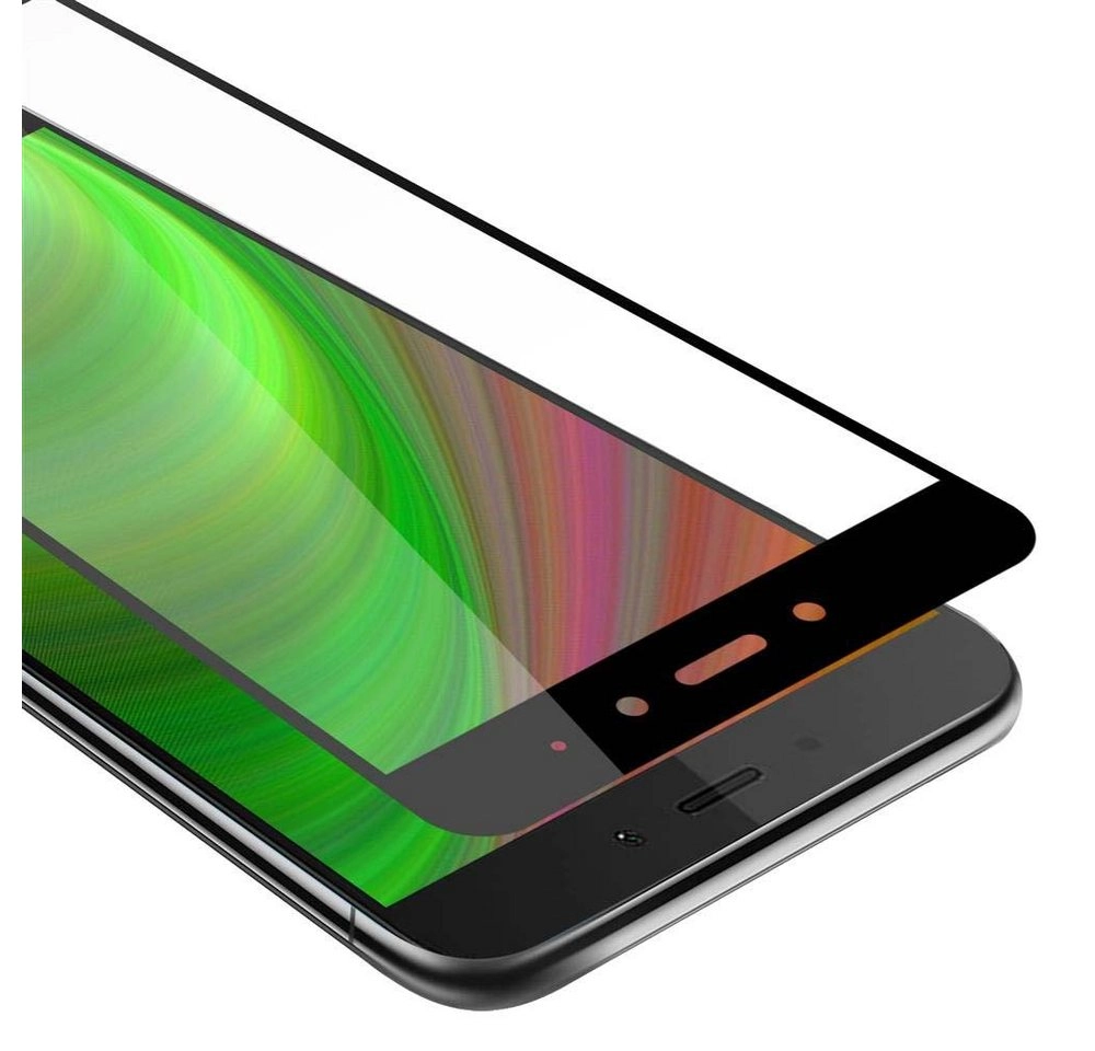 Cadorabo Vollbild Panzer Folie für Xiaomi RedMi NOTE 4 Schutzfolie in TRANSPARENT mit SCHWARZ Gehärtetes (Tempered) Display-Schutzglas in 9H Härte mit 3D Touch Kompatibilität