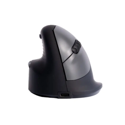 R-GO HE Ergo Mouse, Ergonomische Maus, Kabellos Linkshänder, 4 Tasten, Größe M (Handlänge 165-185mm)