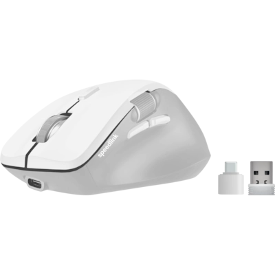 Speedlink LIBERA Wiederaufladbare Maus, kabellos Bluetooth, leise, weiß