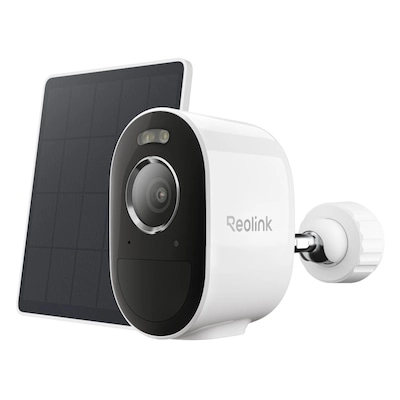 Reolink Argus Series B330 WLAN Kamera mit Solarpanel Lite 5MP (2880x1616), Akkubetrieb, IP65-Wetterschutz, Nachtsicht in Farbe, Intelligente Erkennung
