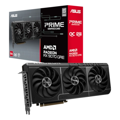 ASUS Prime Radeon RX 9070 GRE EVO OC Grafikkarte - 12GB GDDR6, HDMI, 3x DP