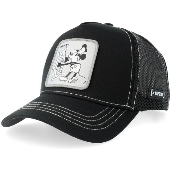 Cap Disney Mickey Black/Grey Trucker - Capslab - Schwarz