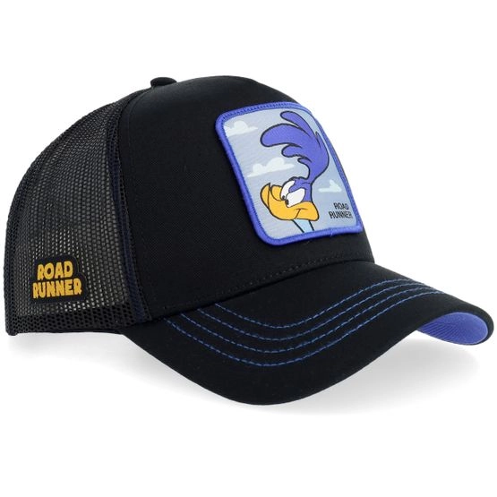 Cap Looney Tunes Road Runner Black/Black/Blue Trucker - Capslab - Schwarz