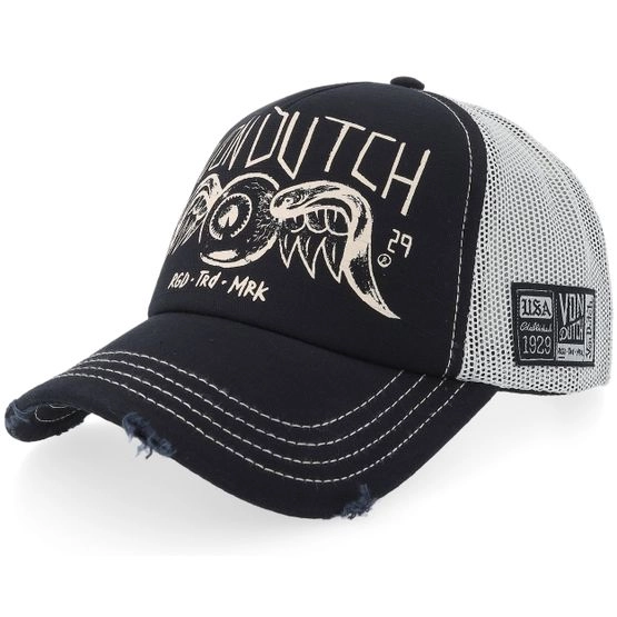 Cap Flying Eye Black/Stone Trucker - Von Dutch - Schwarz