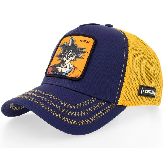 Cap Dragon Ball Goku Royal/Orange Trucker - Capslab - Blau