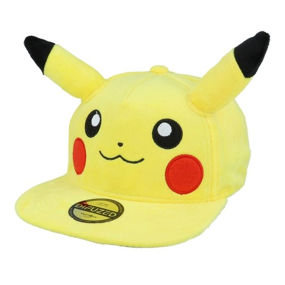 Cap Pokémon Pikachu Plush Yellow Snapback - Difuzed - Gelb