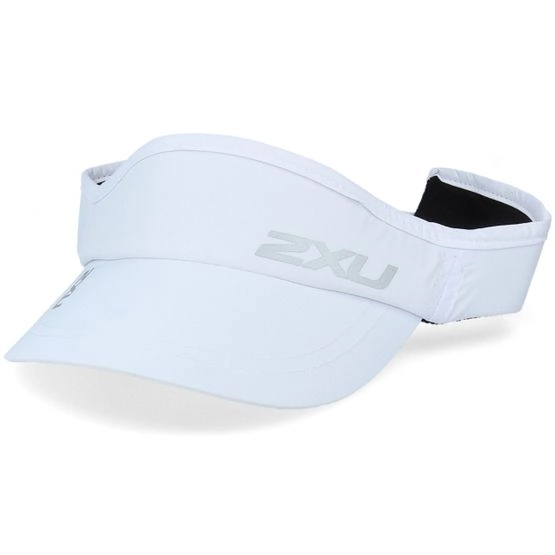 Cap Run White/White Visor - 2XU - Weiss