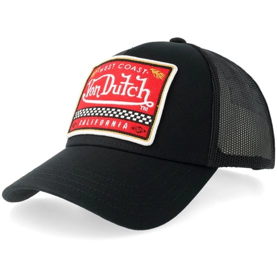 Cap Blka Black/Red A-Frame Trucker - Von Dutch - Schwarz