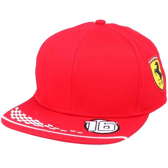 Cap Ferrari Leclerc Cap Red Snapback - Formula One - Rot