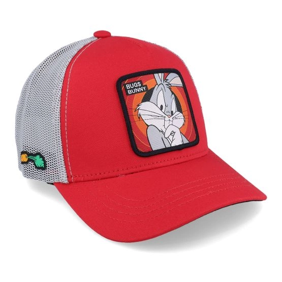 Cap Looney Tunes Bugs Bunny Red/Grey Trucker - Capslab - Rot