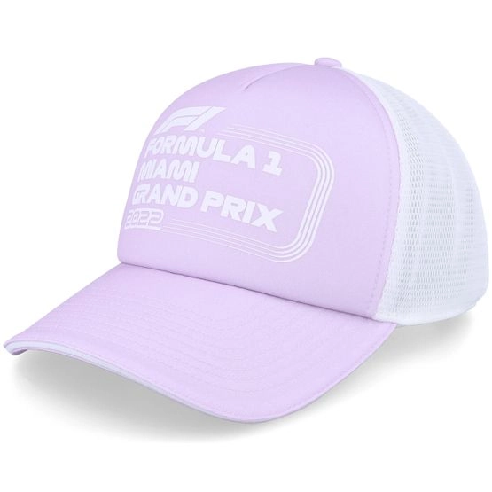 Cap F1 Pastel Miami Purple Trucker - Formula One - Violett