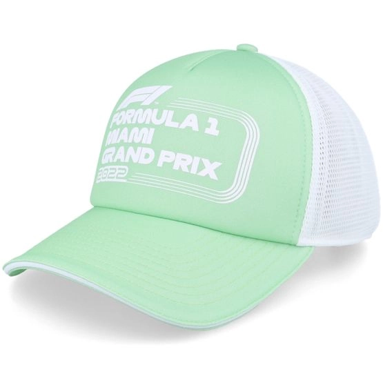 Cap F1 Pastel Miami Green/White Trucker - Formula One - Grün