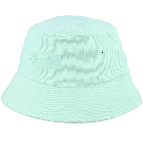 Hut Mercedes AMG F1 23 Retro Corduroy Mint Bucket - Formula One - Grün