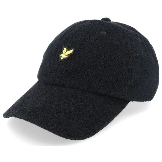 Cap Terry Towelling Baseball Cap Jet Black Dad Cap - Lyle & Scott - Schwarz