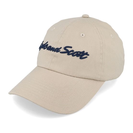 Cap Script Embroidery Baseball Cap Viaduct Dad Cap - Lyle & Scott - Beige
