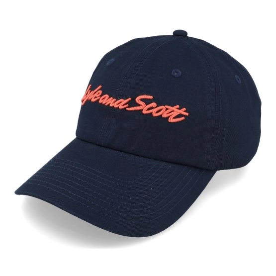 Cap Script Embroidery Baseball Cap Dark Navy Dad Cap - Lyle & Scott - Schwarz