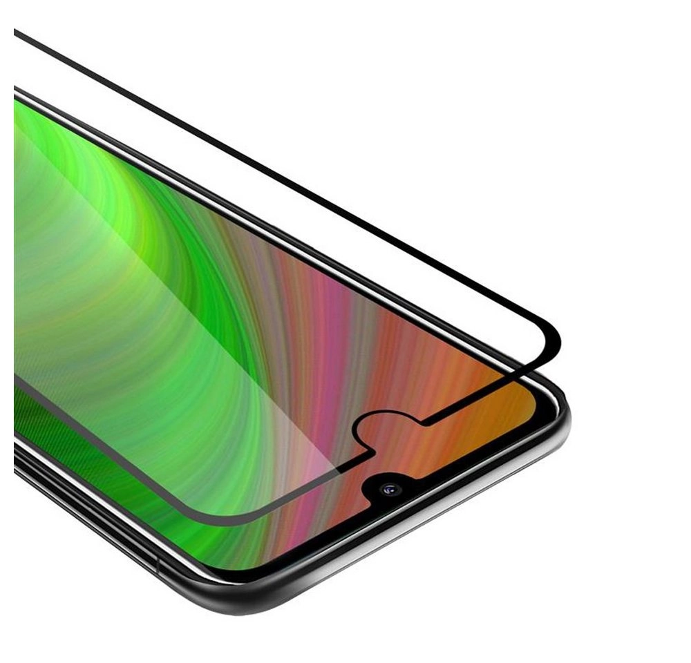 Cadorabo Vollbild Panzer Folie für Nokia 2.2 Schutzfolie in TRANSPARENT mit SCHWARZ Gehärtetes (Tempered) Display-Schutzglas in 9H Härte mit 3D Touch Kompatibilität