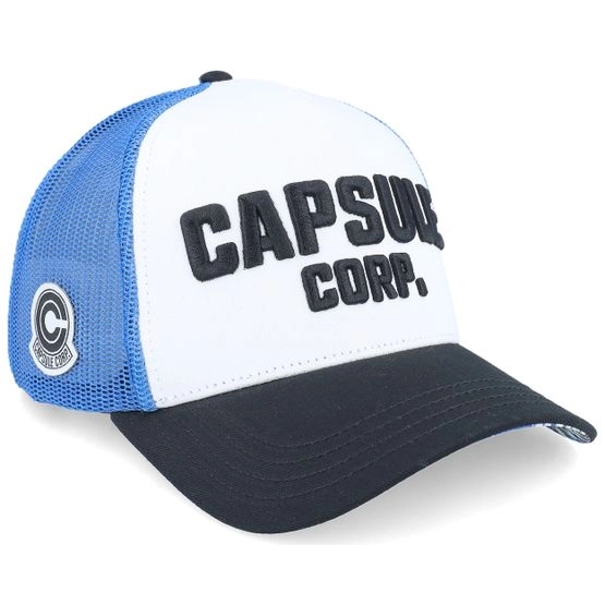 Cap Dragon Ball Capsule White/Blue/Black A-Frame Trucker - Capslab - Weiss
