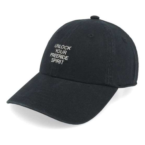 Cap Seasonal Artwork Black Dad Cap - Peak Performance - Schwarz
