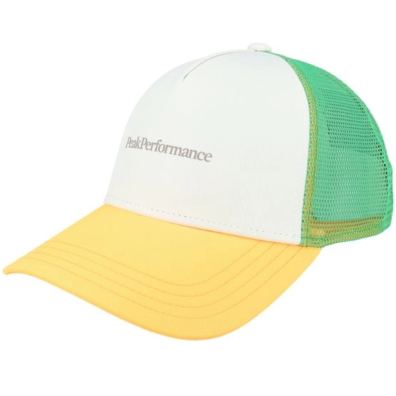Cap Pp Cap Blazing Orange/Vintage White Trucker - Peak Performance - Weiss