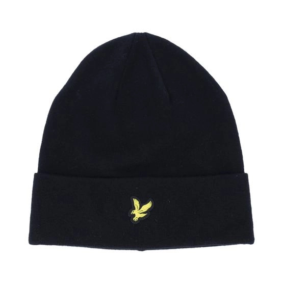 Mütze Basic Beanie Jet Black Cuff - Lyle & Scott - Schwarz