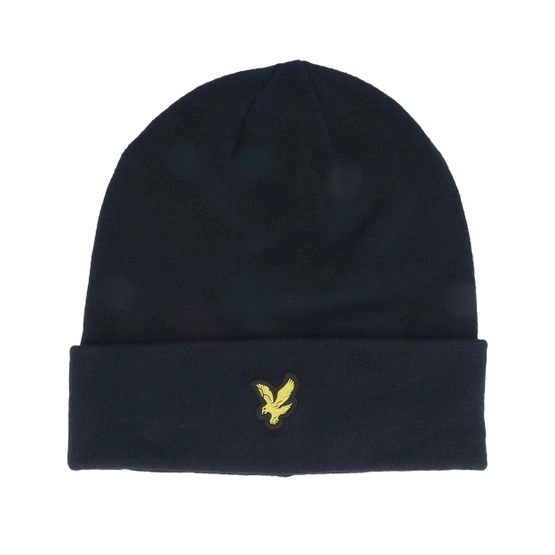 Mütze Basic Beanie Dark Navy Cuff - Lyle & Scott - Blau
