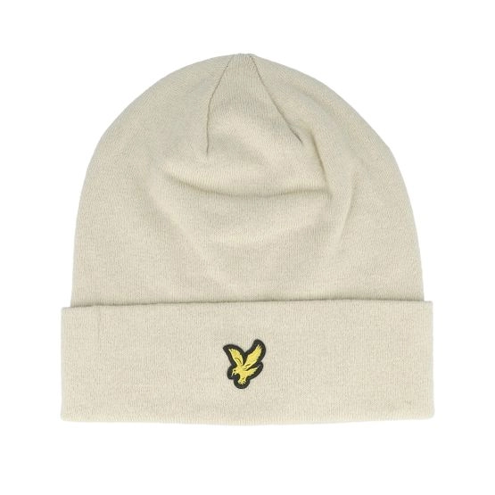Mütze Basic Beanie Grey Taupe Cuff - Lyle & Scott - Beige