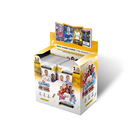 Trading Cards Match Attax Champions League 25/26 Cards Box - 32 Packs (384 Cards) - Topps - Schwarz