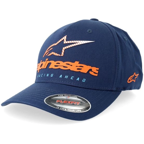 Cap Instinct Navy A-Frame Stretch-Fit - Alpinestars - Blau