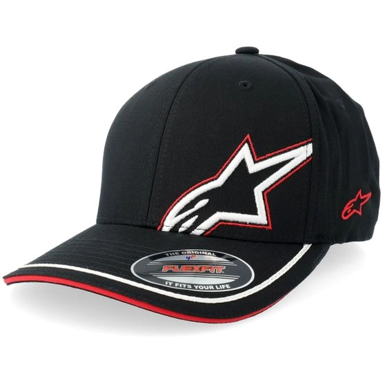Cap Corp Shift Relay Black Stretch-Fit - Alpinestars - Schwarz