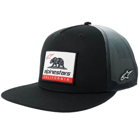 Cap Cali Gradient Black/White A-Frame Trucker - Alpinestars - Schwarz
