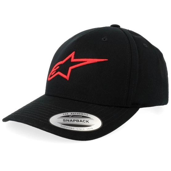 Cap Ageless Black A-Frame Snapback - Alpinestars - Schwarz