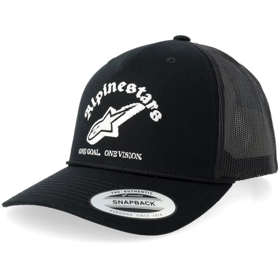 Cap Baron Hat Black/White Trucker - Alpinestars - Schwarz