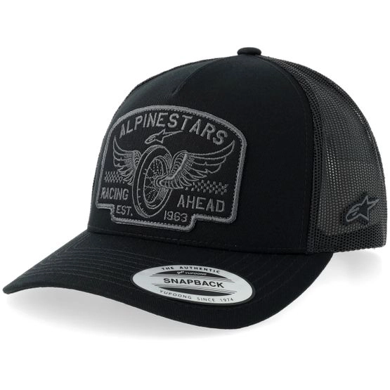 Cap Heritage Patch Black/Grey A-Frame Trucker - Alpinestars - Schwarz