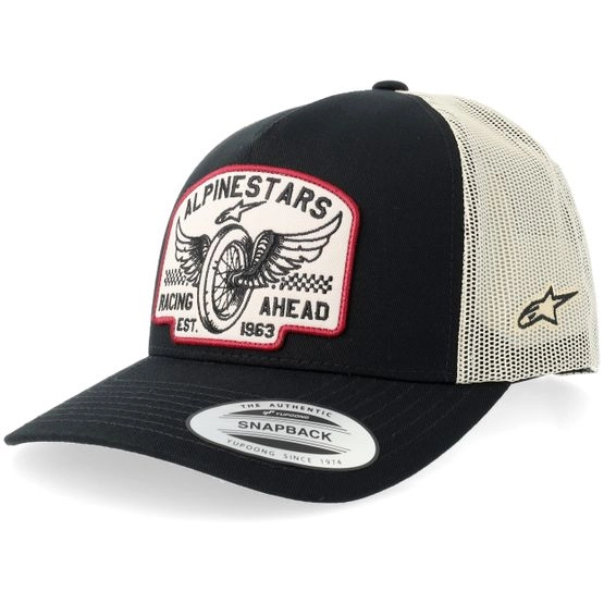 Cap Heritage Patch Black/Natural A-Frame Trucker - Alpinestars - Schwarz