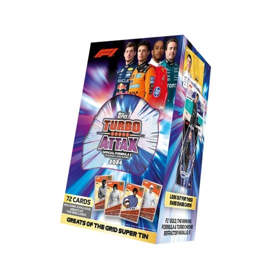 Trading Cards Formula 1 Turbo Attax 2026 Super Tin - 72 Cards - Topps - Schwarz