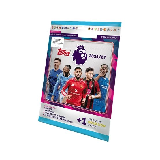 Trading Cards Flagship Premier League 2026/27 - Starter Pack - Topps - Schwarz