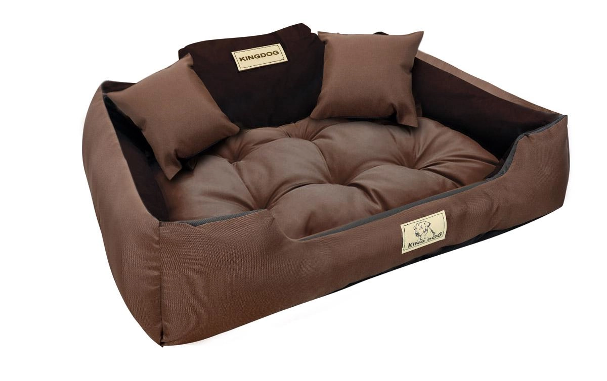 KINGDOG Hundebett, wasserdicht und langlebig, SML XL XXL 3XL, 8 Farben! S braun