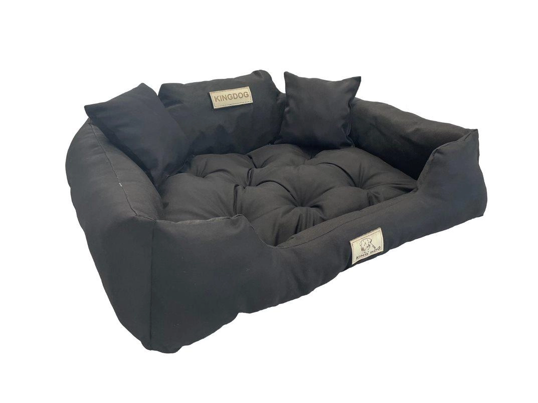KINGDOG Hundebett, wasserdicht und langlebig, SML XL XXL 3XL, 8 Farben! M schwarz