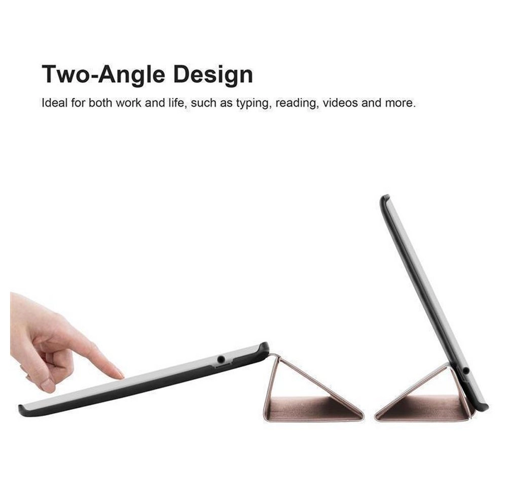 Cadorabo Tablet Hülle für Lenovo Tab M10 (10,1" Zoll) in PASTELL ROSÉ GOLD Ultra Dünne Book Style Schutzhülle OHNE Auto Wake Up und Standfunktion aus Kunstleder