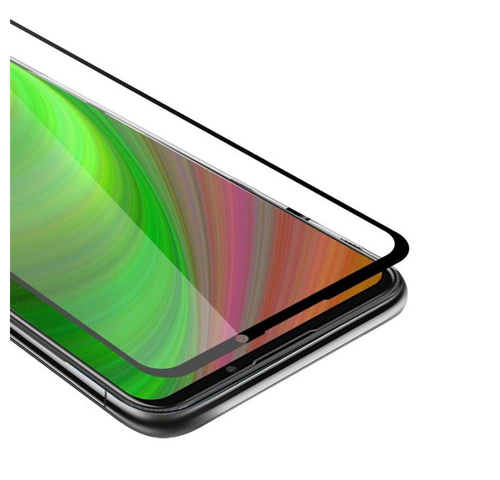 Cadorabo Vollbild Panzer Folie für MEIZU 16Xs Schutzfolie in TRANSPARENT mit SCHWARZ Gehärtetes (Tempered) Display-Schutzglas in 9H Härte mit 3D Touch Kompatibilität