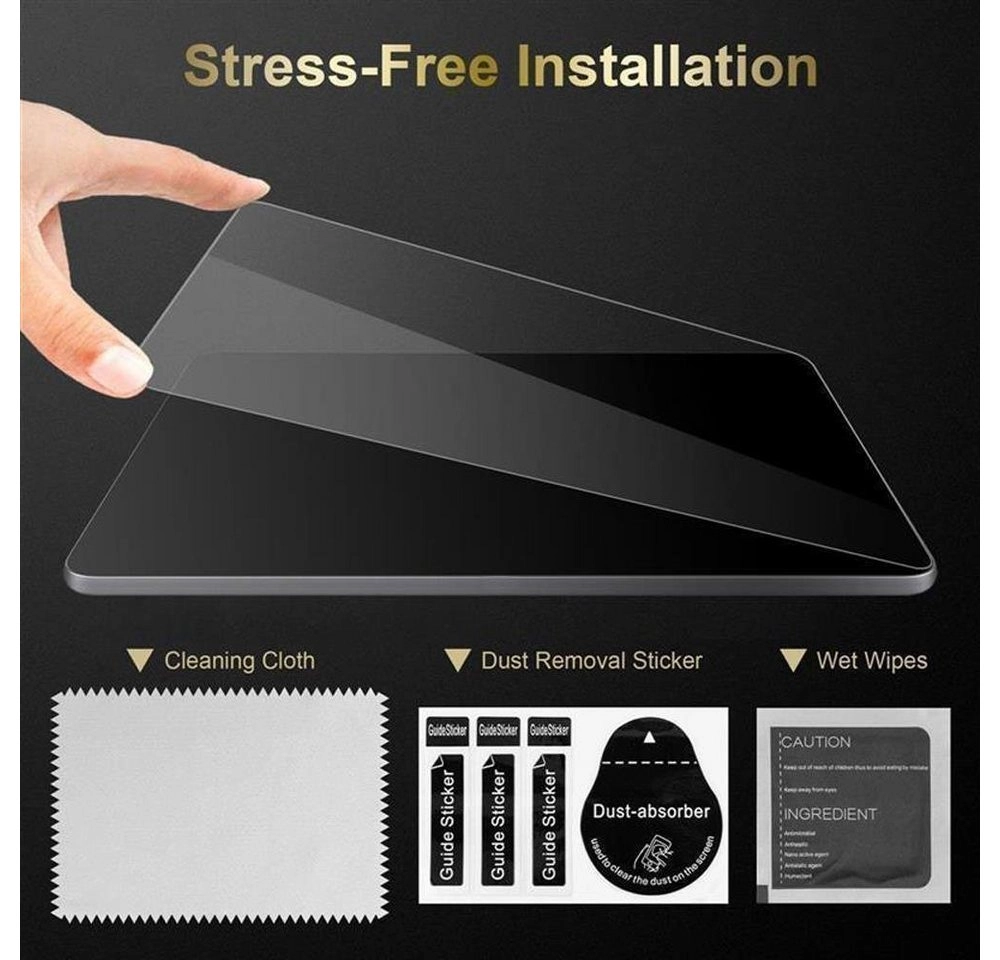 Cadorabo Panzer Folie für Lenovo Yoga Tab 3 Plus (10.1" Zoll) Schutzfolie in KRISTALL KLAR Gehärtetes (Tempered) Display-Schutzglas in 9H Härte mit 3D Touch Kompatibilität
