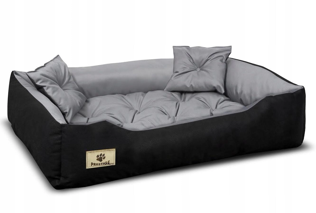 Wasserdichtes und strapazierfähiges Hundebett PRESTIGE, S M L XL XXL XXXL grau